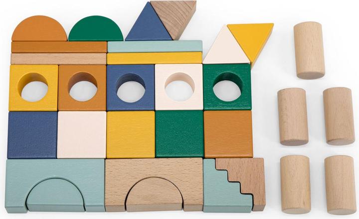 Image du produit Jabadabado Trixie Baby cubes en bois ville 31 pièces