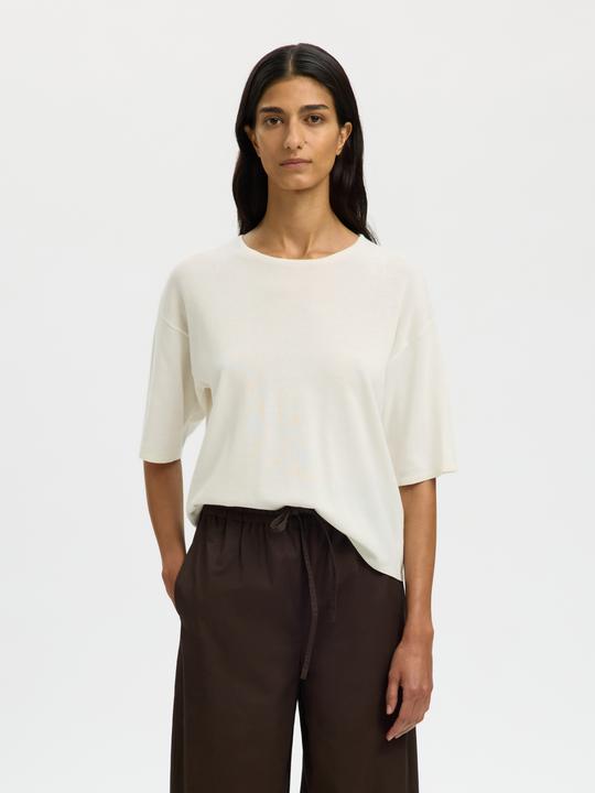 Immagine prodotto Selected Baumwoll Bluse mit 2/4 Ärmeln (L)