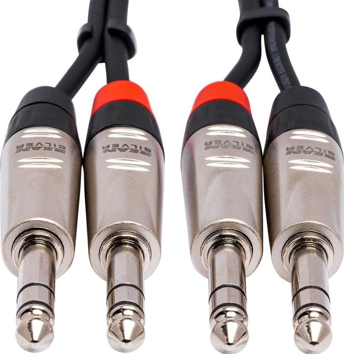 Image du produit Hosa - PRO Cable 2 x TRS 6.35mm - 2 x TRS 1.5m (1.50 m)