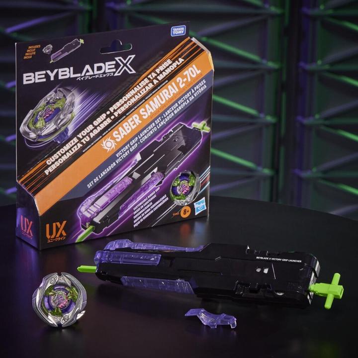 Produktbild Hasbro Beyblade X Victory Grip rechtsdrehendes Starter-Set (Deutsch, Italienisch, Niederländisch)