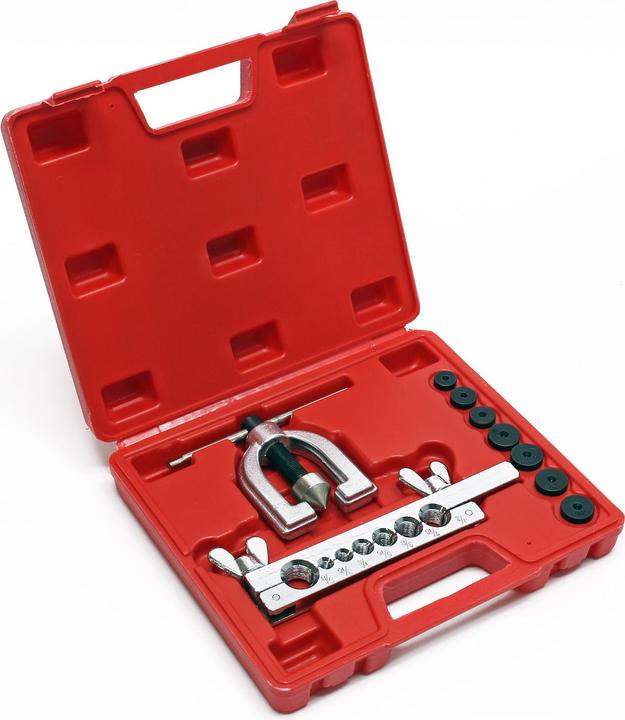 Image du produit Wiltec Coffret Outil sertissage de tubes en Alu et Cuivre Dudgeonniere à battre les collets 45°& 7 matr