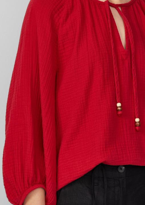 Immagine prodotto s.Oliver Bluse Musselin-Bluse mit Raglanärmeln und Raffung (32)