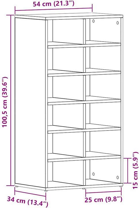 Immagine prodotto vidaXL Schuhregal