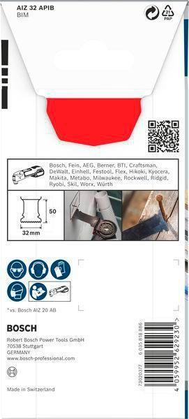 Productafbeelding Bosch Professional Zubehör PRO PAIZ 32 APB mes voor multifunctioneel gereedschap, 32 x 60 mm