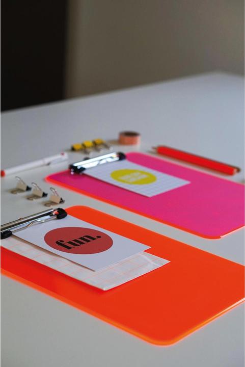Image du produit Maul Plaque à pince neon (A4, Format portrait)