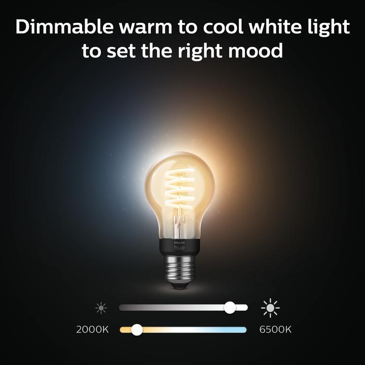 Produktbild Philips Hue Philips E27 Einzelpack Filament (E27, 7 W, 550 lm, 1 x, G)