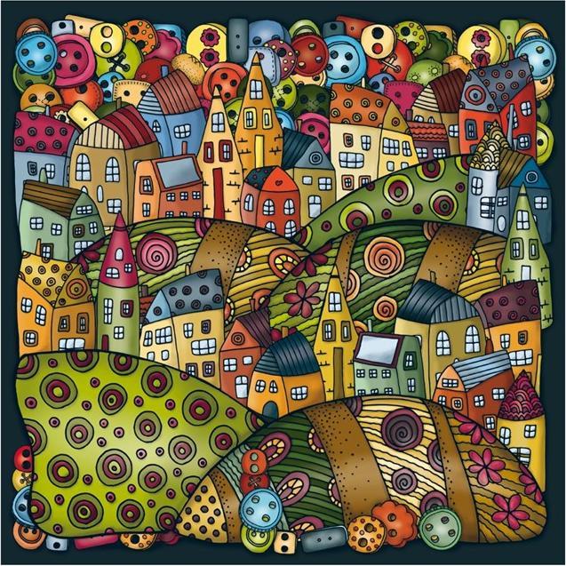 Produktbild Curiosi Puzzle Palapeli Bergdorf (210 Teile)
