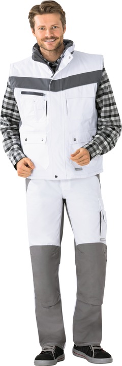 Produktbild Planam unisex Winterweste PLALINE weiss, zink Grösse XS (XS)