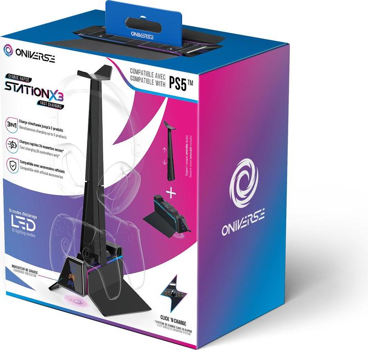 Produktbild Oniverse Ps5 Fast Charging Station - Black (PS5)
