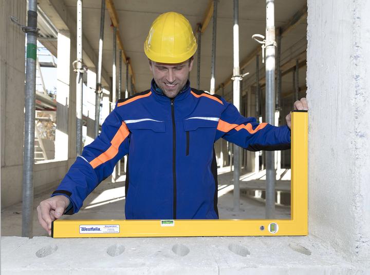 Image du produit Anrotec Equerre de construction 800 x 400 mm 90 degrés avec 2 niveaux à bulle