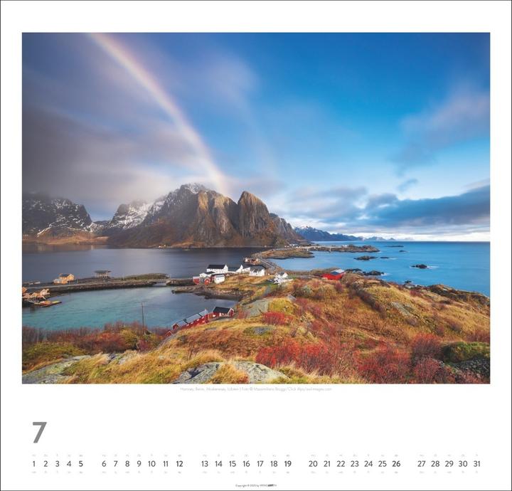Produktbild Norwegen Kalender 2026 - Im Land der Mitternachtssonne (48 x 46 cm)
