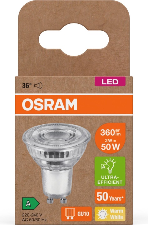 Produktbild Osram Reflektorlampe (GU10, 2 W, 360 lm, 1 x, A)