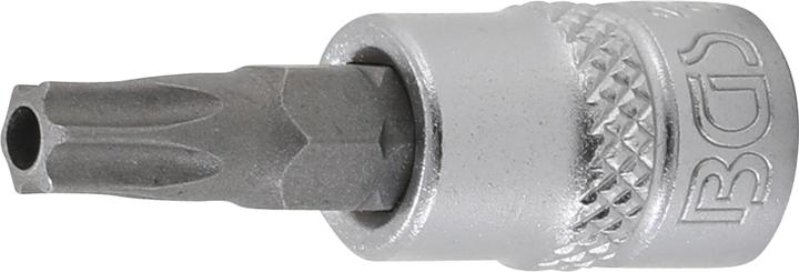 Actual product image BGS Bit Socket 6.3 mm (1/4") Drive T-Star tamperproof (for Torx) T30 (Inner square)