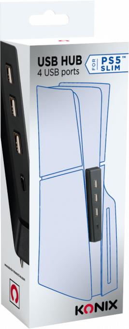 Produktbild Konix USB Hub Slim (USB-A, USB-C, 4 Ports)
