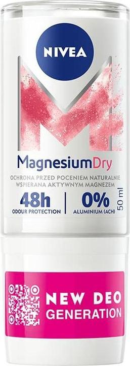 Image du produit NIVEA Magnesium Dry Original Antyperspirant W Kulce Dla Kobiet (Roll-on, 50 ml)
