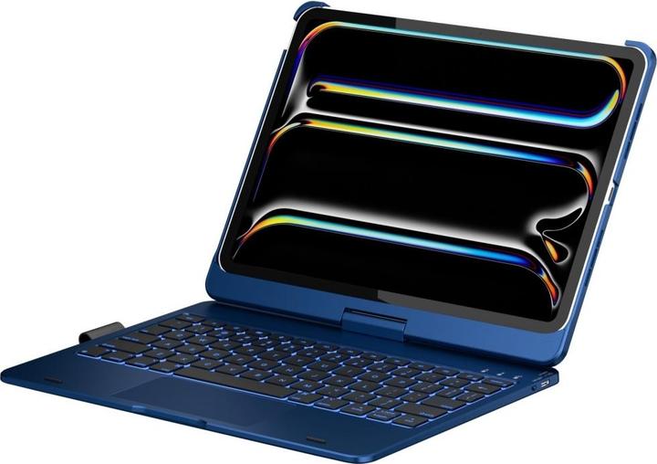 Actual product image Typecase Case Flexbook Touch with keyboard for iPad Air 11" 2024/2025 pacific blue (Eng. Int., Apple iPad Air 11 2024, Apple iPad Air 11 2025, Apple iPad Air 11 2026)