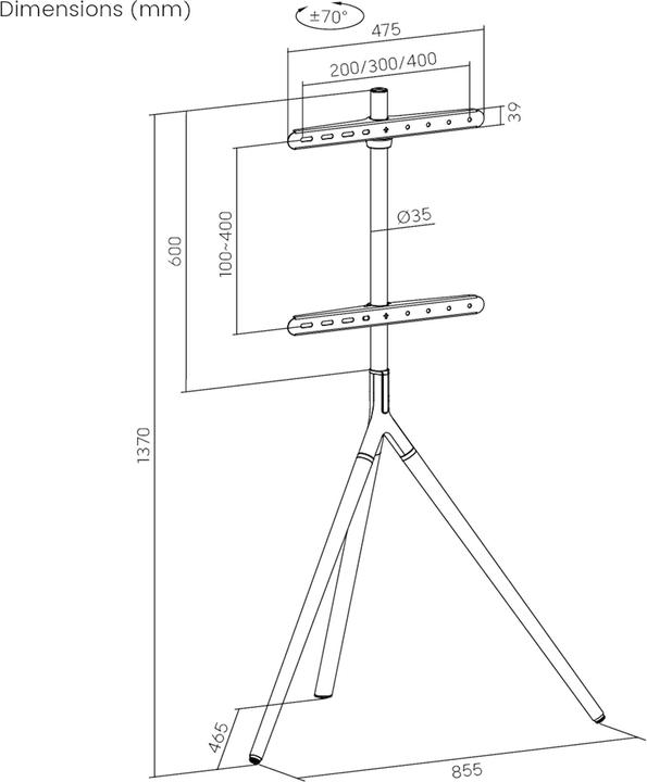 Produktbild Pro-Tec Valle (65", 40 kg)