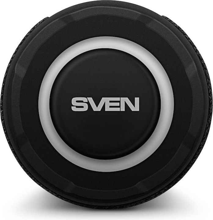 Actual product image Sven PS-160, juodas, power output (RMS), TWS, Bluetooth, FM, USB, Micro SD, lithium battery (USB power delivery)