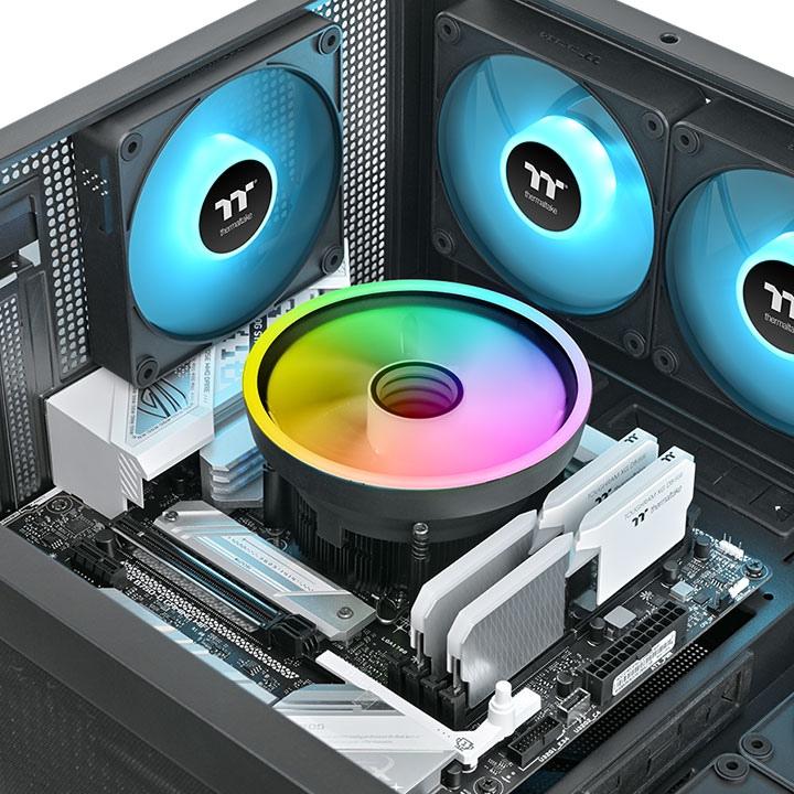 Actual product image Thermaltake TT UX150-L Air Cooler ARGB Black (75.60 mm)