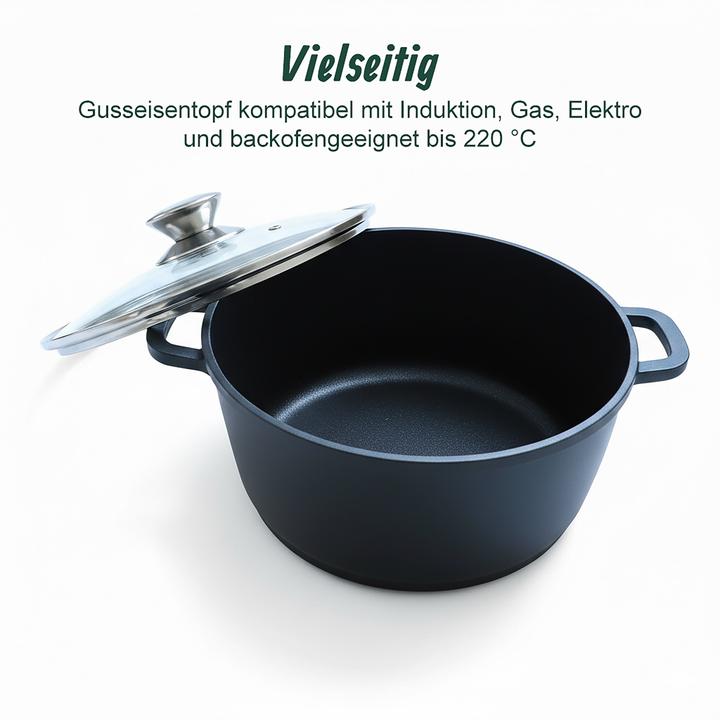 Image du produit Relaxdays cocote (Casserole, Cocotte + faitout, Fonte d'aluminium, 24 x 11 cm)