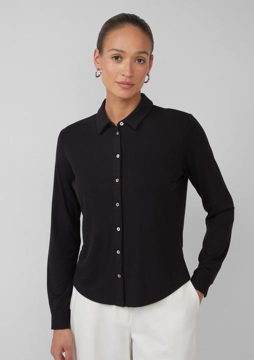 Immagine prodotto s.Oliver T-Shirt Jerseybluse mit Perlmuttknöpfen (44)