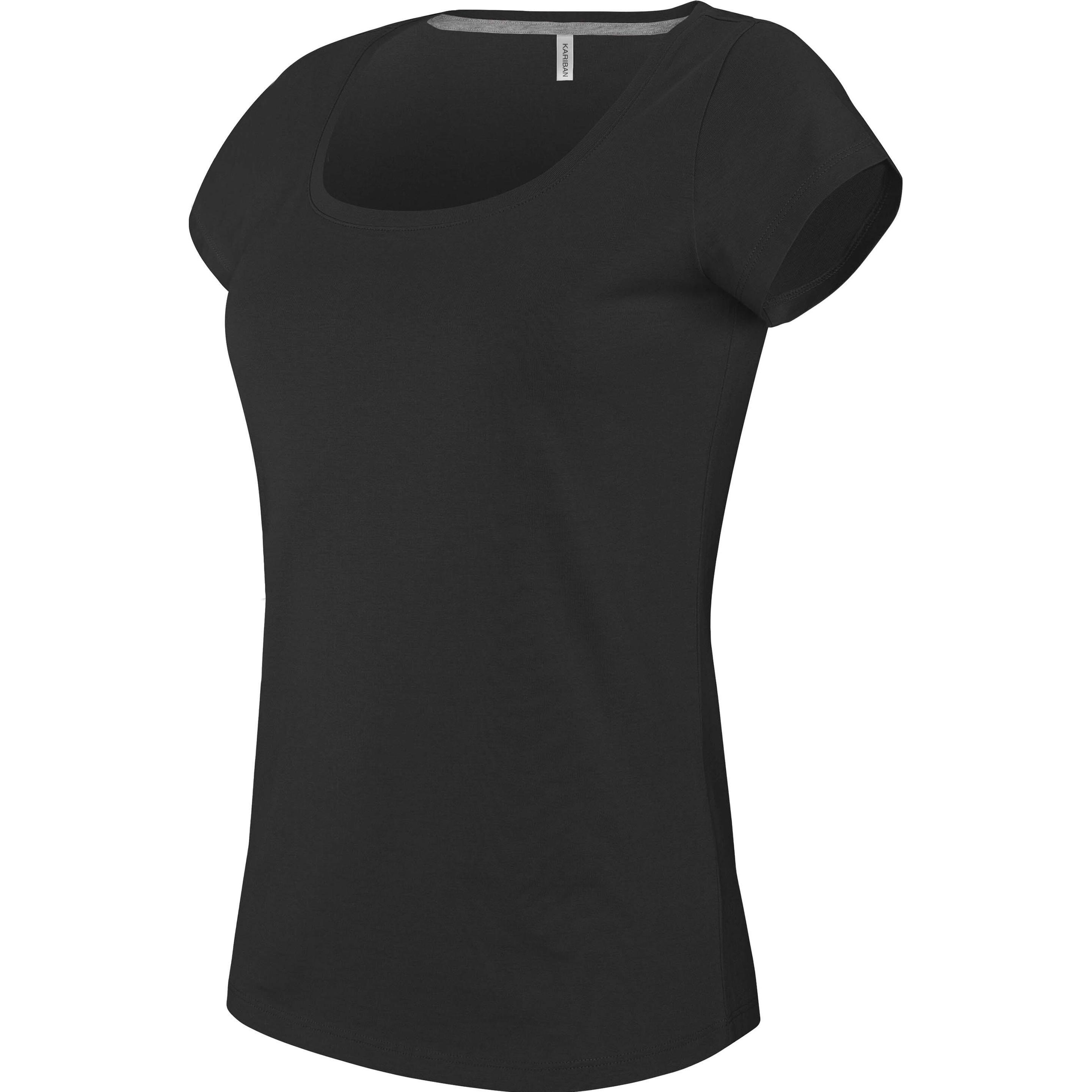 Thumbnail - Kariban, Damen, Shirt, Col Bateau, Rot, (M)