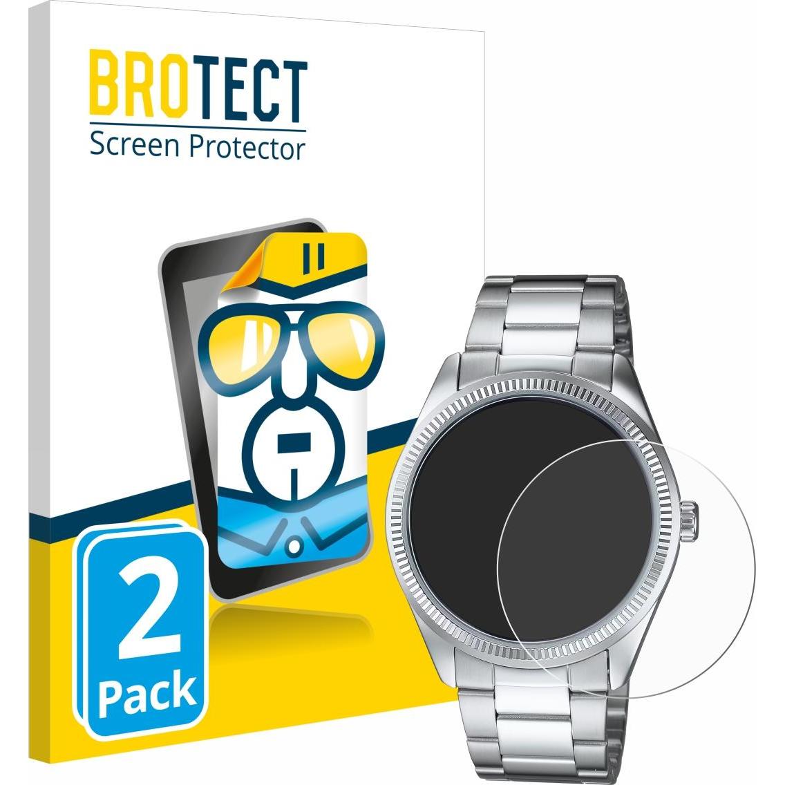 BROTECT Schutzfolie Displayschutz Klar, Smartwatch Schutzfolie, Transparent