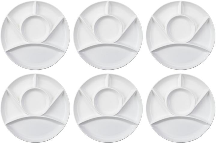 Cocon Fondueteller 6 Stück Weiss matt