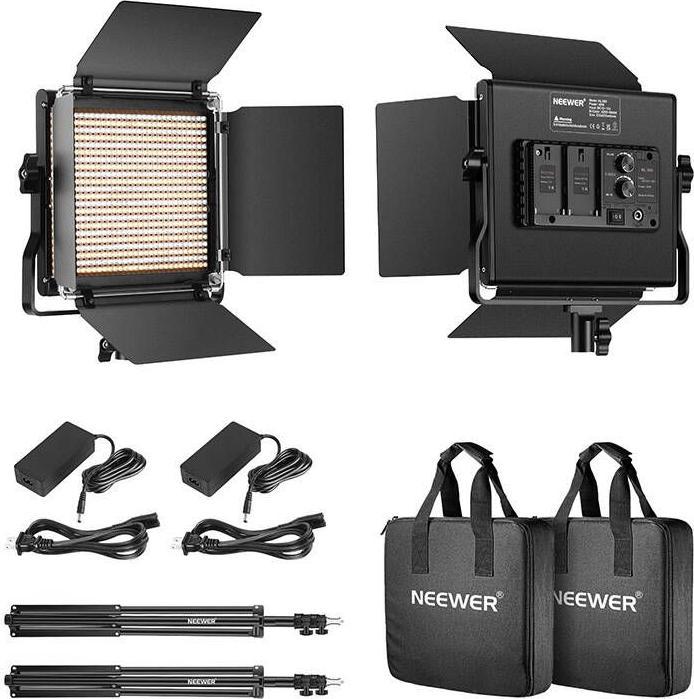 Actual product image Neewer Kit 660 Bi Colour LED, two lamps 40W 3200-5600K (Surface luminaire)