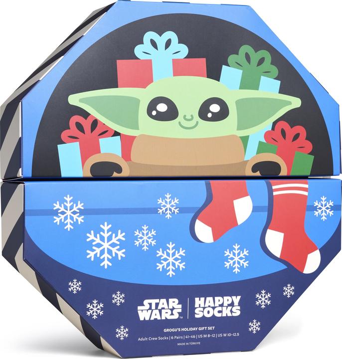 Happy Socks Star Wars 6-Pack Grogu's Holiday Gift Set