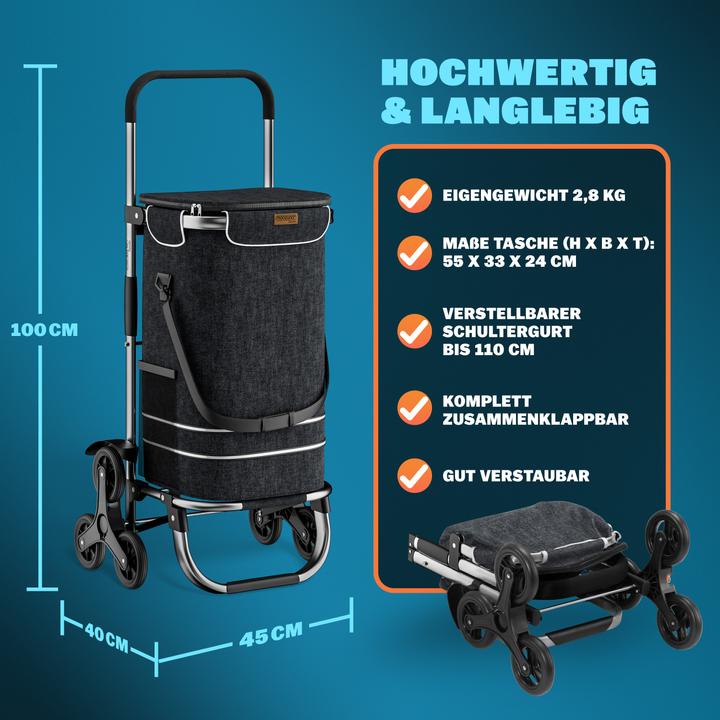 Produktbild Monzana 2in1 Einkaufstrolley