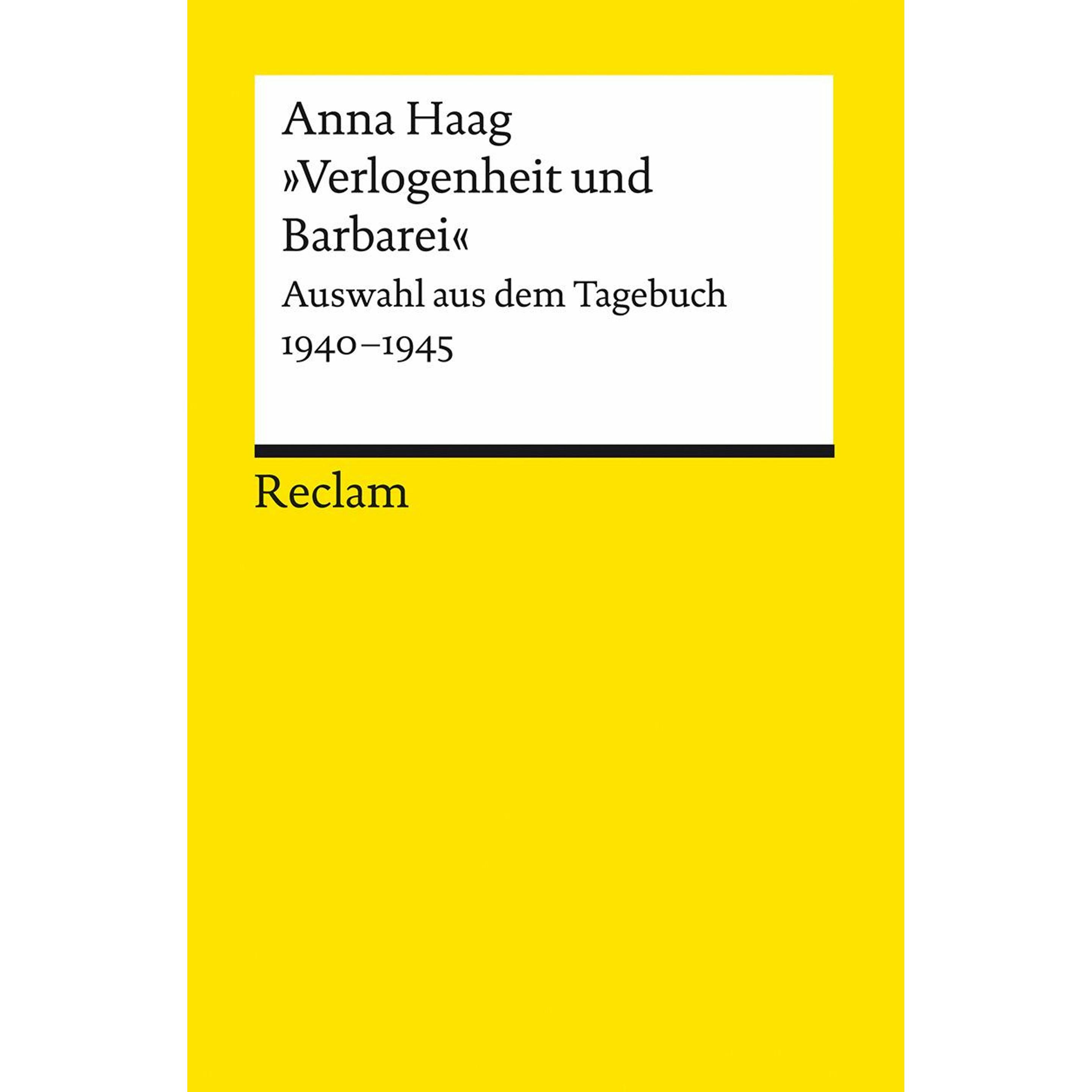 »Verlogenheit und Barbarei«, Belletristik von Anna Haag