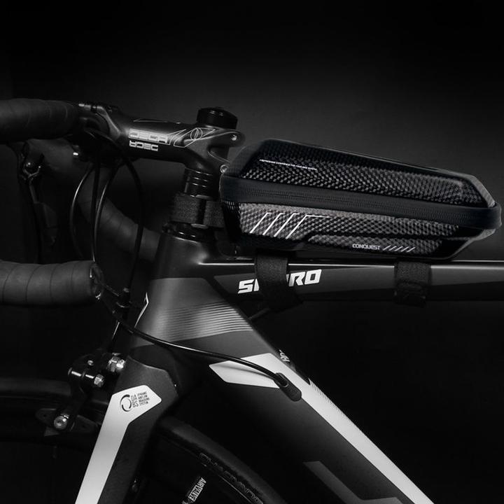 Produktbild Wildman Bicycle accessory traveling bag for bike frame with zipper 1L E5S black (1 l, Rahmentasche)