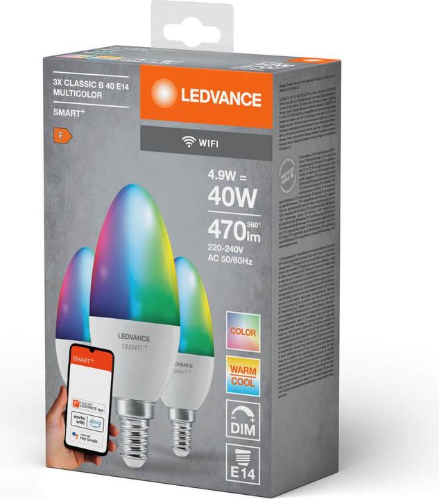 Actual product image Ledvance Smart+ (E14, 470 lm, 3 x)