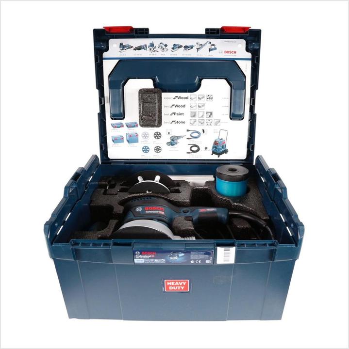 Immagine prodotto Bosch Professional GEX 125-150 AVE Set AVE incl. L-BOXX (Levigatrici rotorbitali, 400 W)