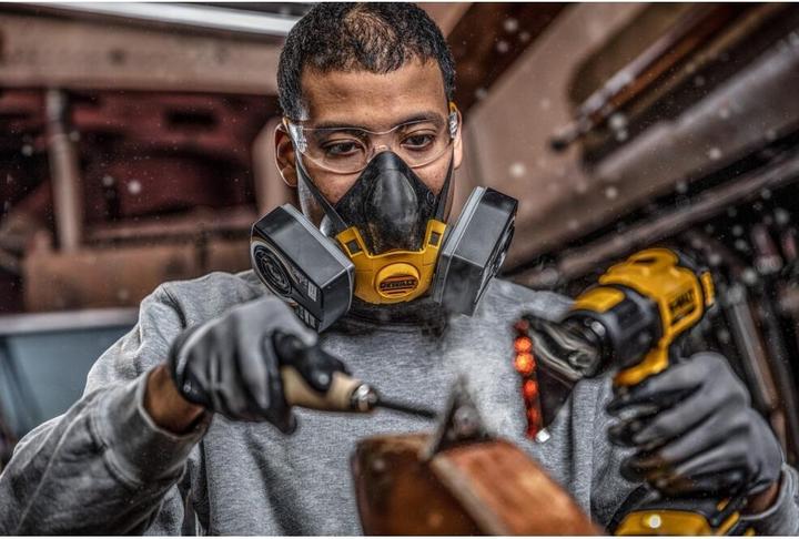 Actual product image DeWalt DXIR1HMLA2P3 Lichtgewicht Halfgelaatsmasker met A2P3 filters - Maat L (A2P3, 1x)