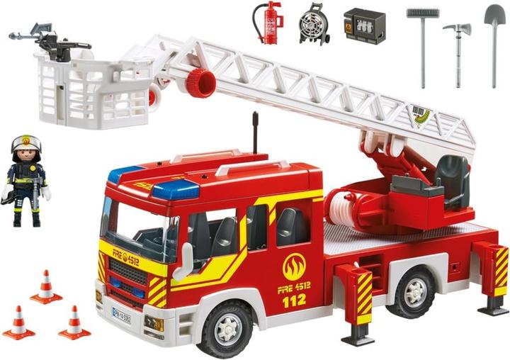 Produktbild Playmobil Feuerwehr-Leiterfahrzeug mit Licht und Sound (5362, Playmobil City Action)