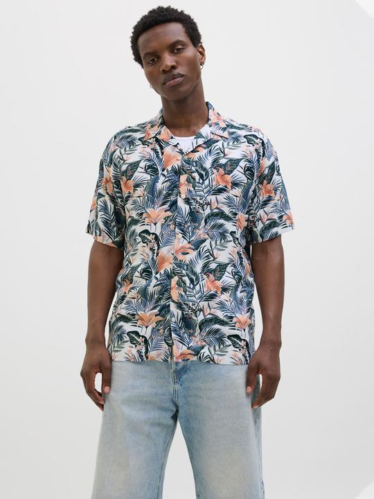 Actual product image Jack & Jones Jjejeff Tropical Aop Resort Shirt Ss Sn (S)