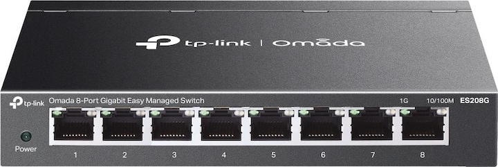 Productafbeelding TP-Link ES208G Omada 8-Port Gigabit Easy Managed Switch (8 Havens)
