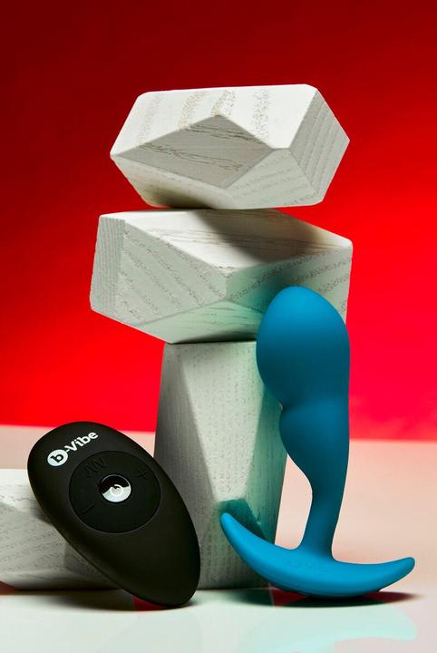 Produktbild Earthly Body b-vibe remote control p-spot snug plug 95gr blue