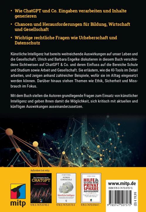 Actual product image ChatGPT – Mit KI in ein neues Zeitalter (German, Barbara Engelke, Ulrich Engelke, 2023)