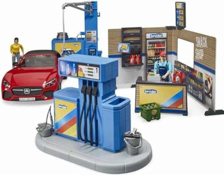 Image du produit Bruder Station-service bworld avec station de lavage