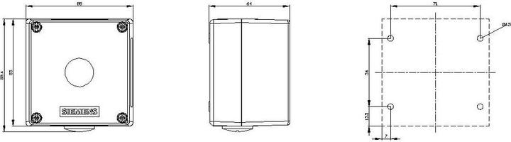 Produktbild Siemens Enclosure For Command Devices 22mm