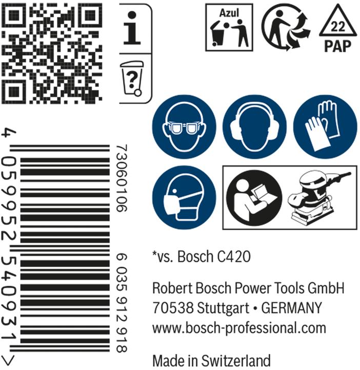 Produktbild Bosch Professional Zubehör EXPERT M480 Schleifnetz für Schwingschleifer, 93 x 186 mm, G 150, 50-tlg. (150)