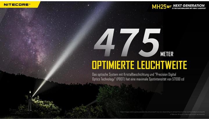 Immagine prodotto Nitecore MH25 V2 1300 lumen Zaklamp (15.72 cm, 1300 lm)