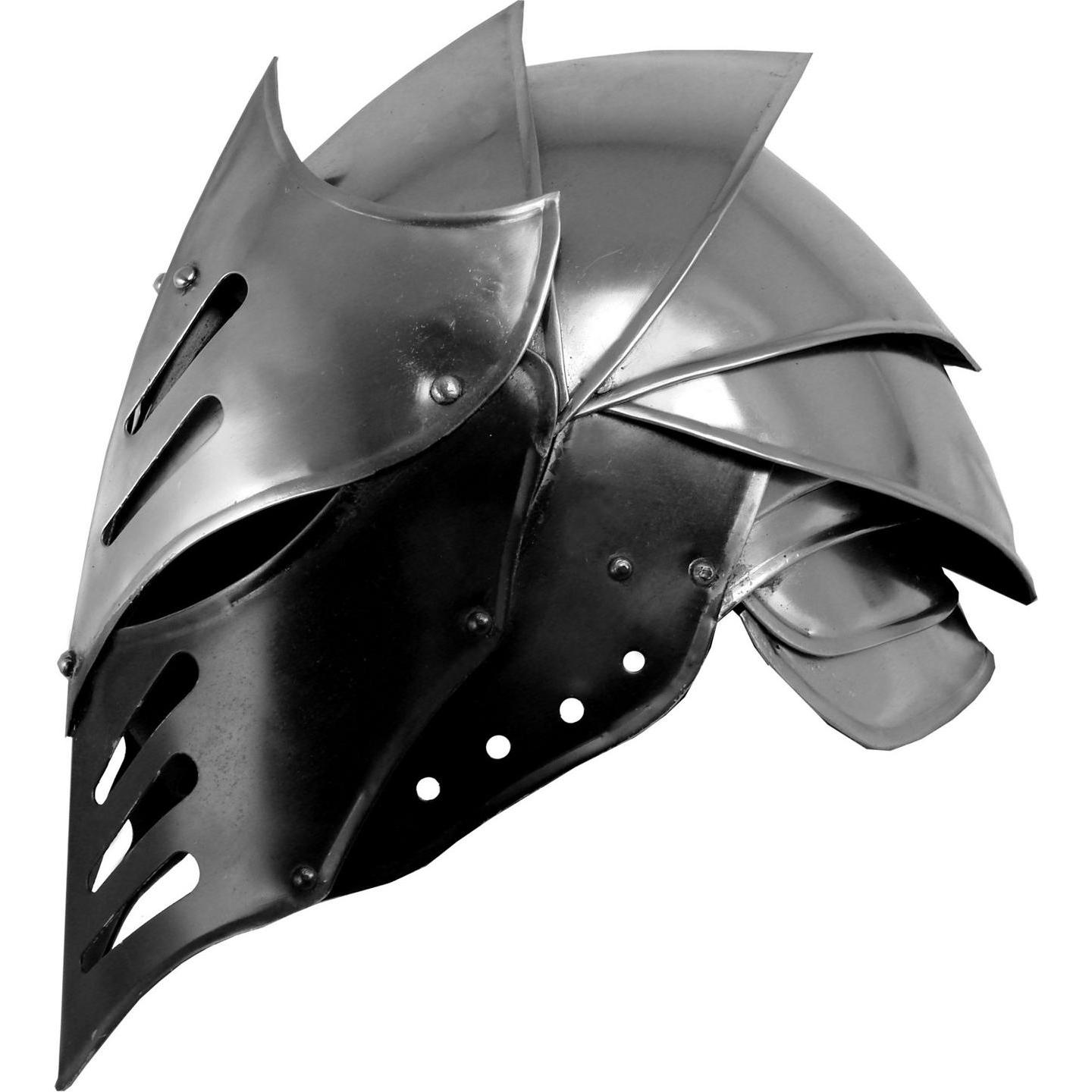 Iron Fortress Fantasy Helm - Schwarzes Eis