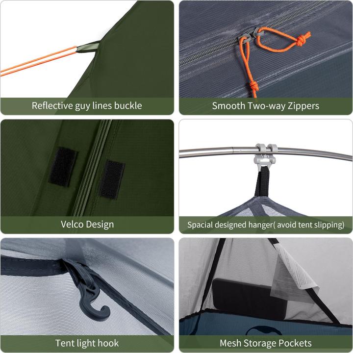 Actual product image Naturehike Cycling (Dome tent, 1.70 kg, 1 person)