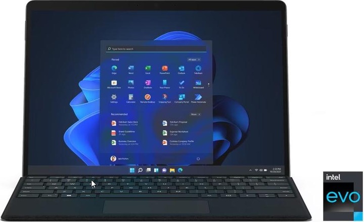 Actual product image Microsoft Surface Pro 8 (13", Core i7-1185G7, 256 GB, 256 GB, Without keyboard layout)