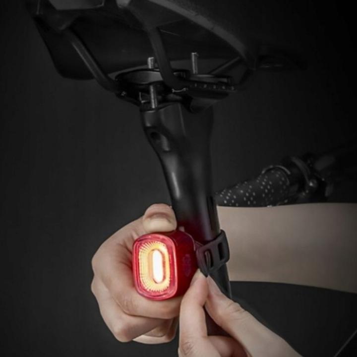 Image du produit Rockbros Éclairage arrière de vélo Q2S LED USB-C - noir (30 lm, 30 lm)