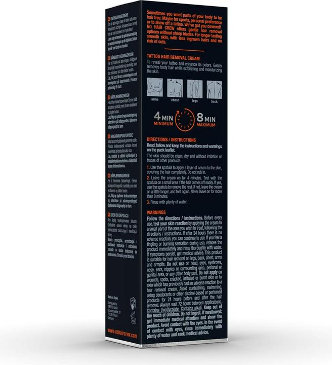 Actual product image No Hair Crew Depilatory cream Tattoo Edition 150 ml (150 ml)